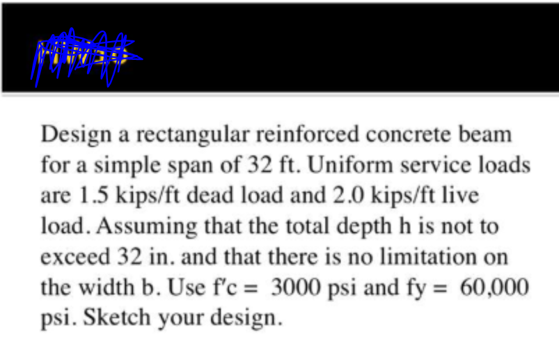 Solved 20 Design a rectangular reinforced concrete beam for | Chegg.com