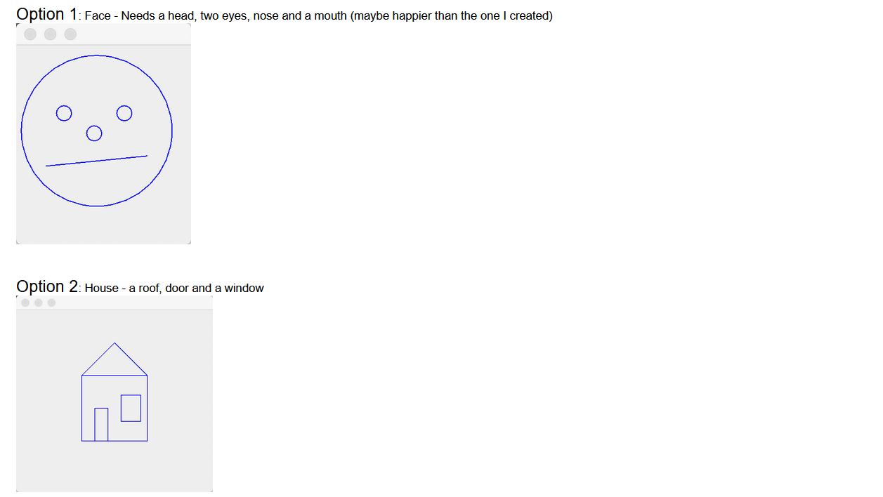 Solved Java Create the following images as a GUI. House - a | Chegg.com