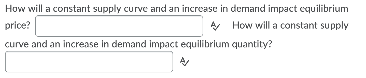 Solved How will a constant supply curve and an increase in | Chegg.com