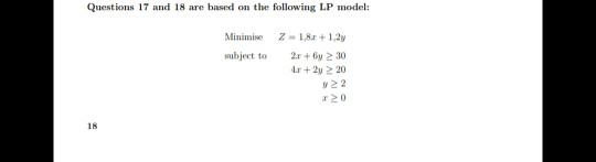 Solved Questions 17 And 18 Are Based On The Following LP | Chegg.com