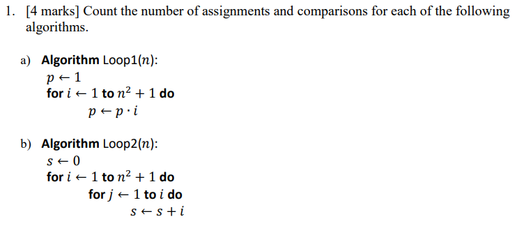 Solved 1. [4 marks] Count the number of assignments and | Chegg.com