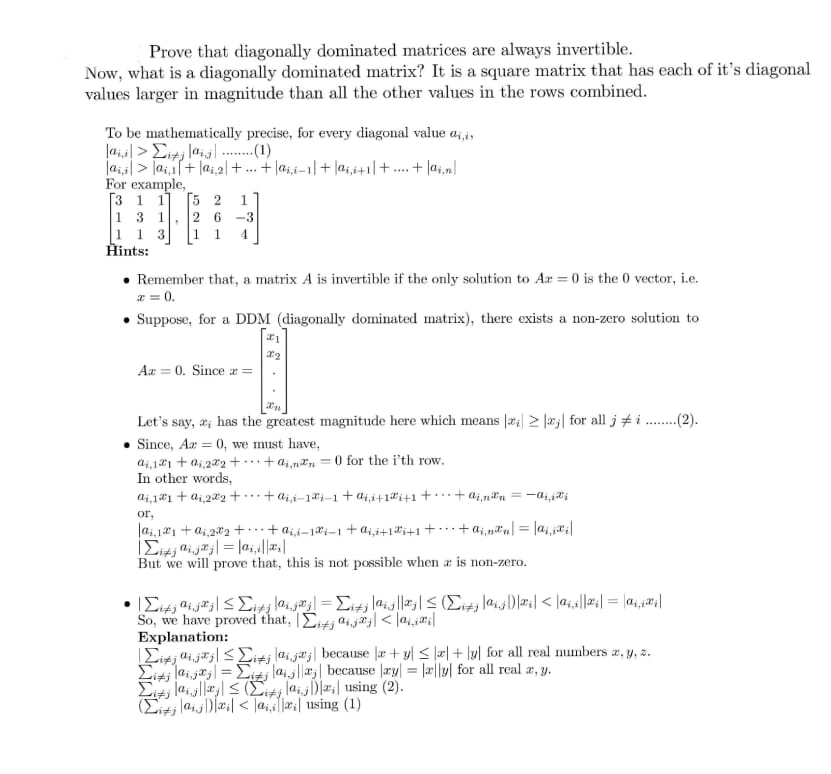 Solved SOLVE ME THIS SINGLE MATH PROBLEM (Hints are | Chegg.com
