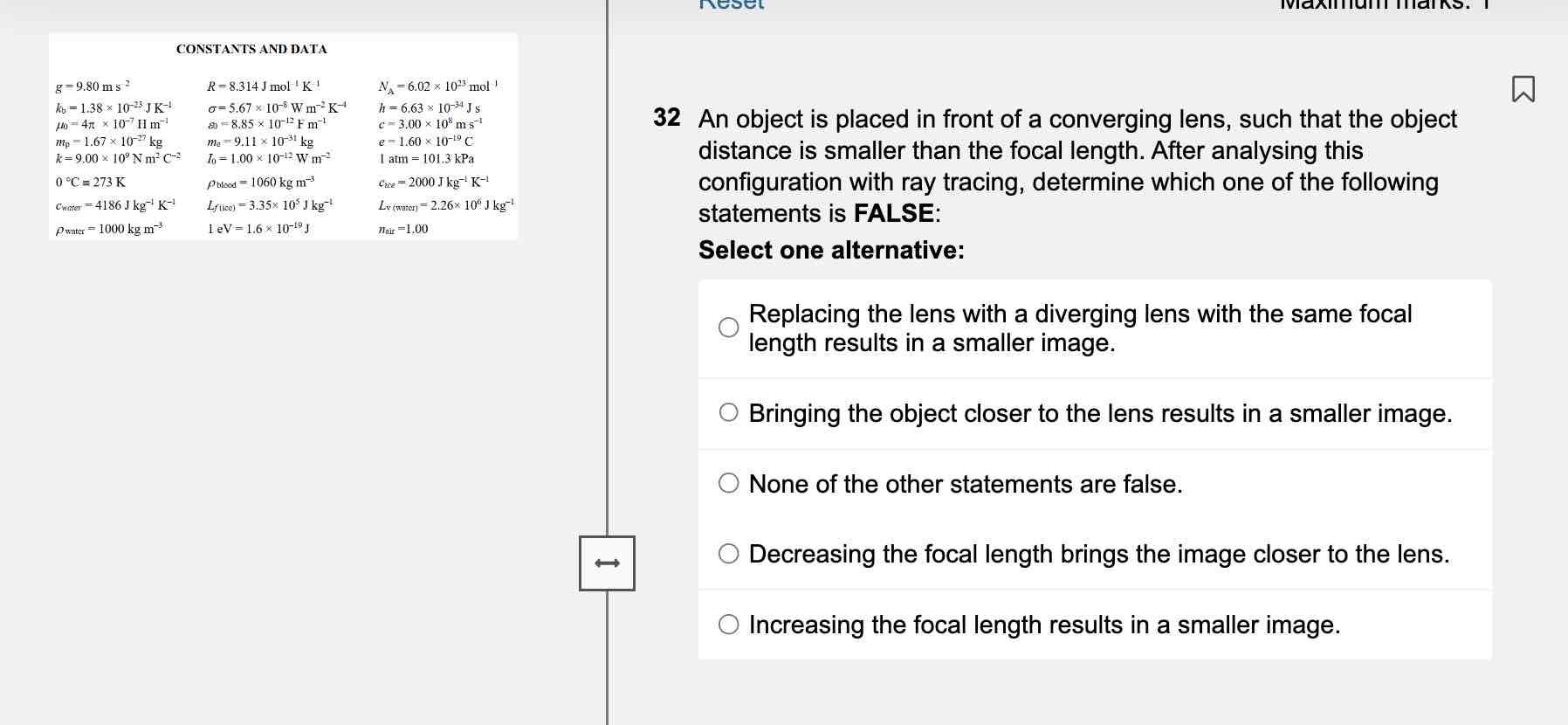 Solved 33 The image of an object is projected onto a screen