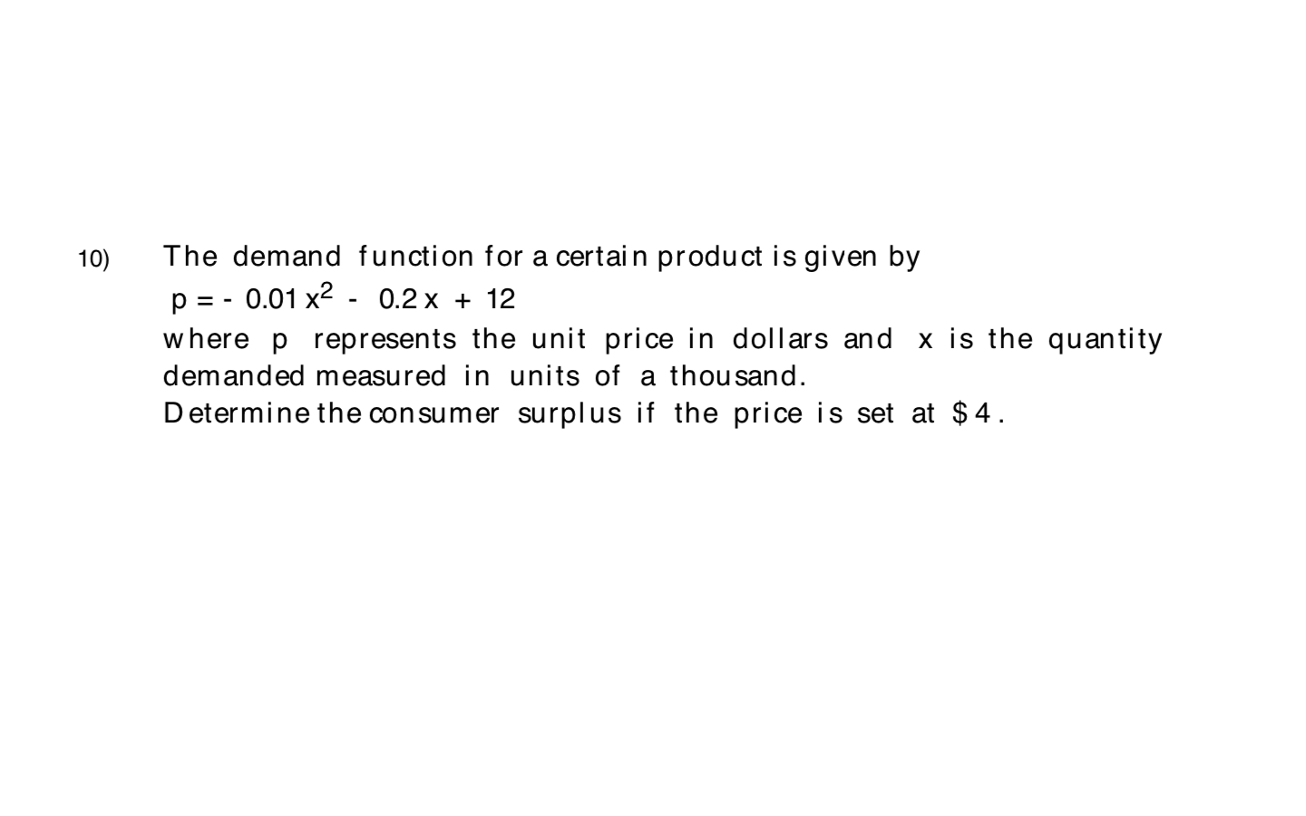 Solved The demand function for a certain product is given by | Chegg.com