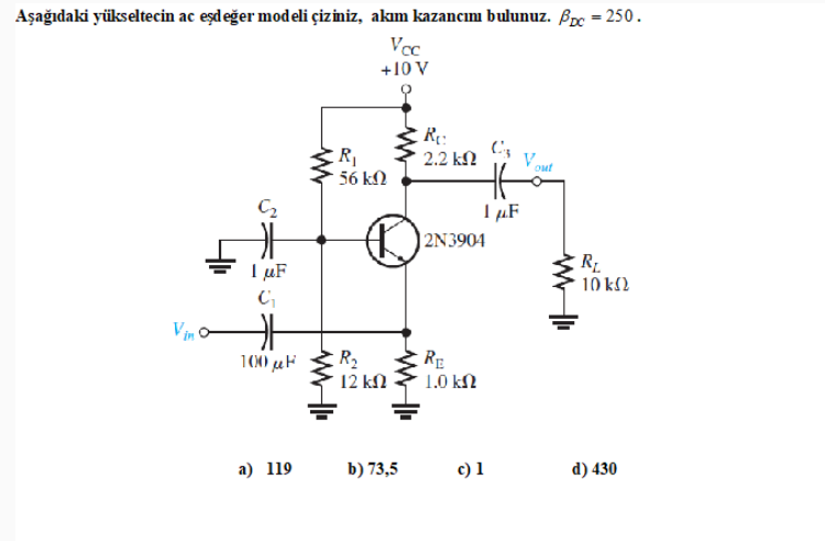 Solved Draw the ac equivalent model of the amplifier below, | Chegg.com