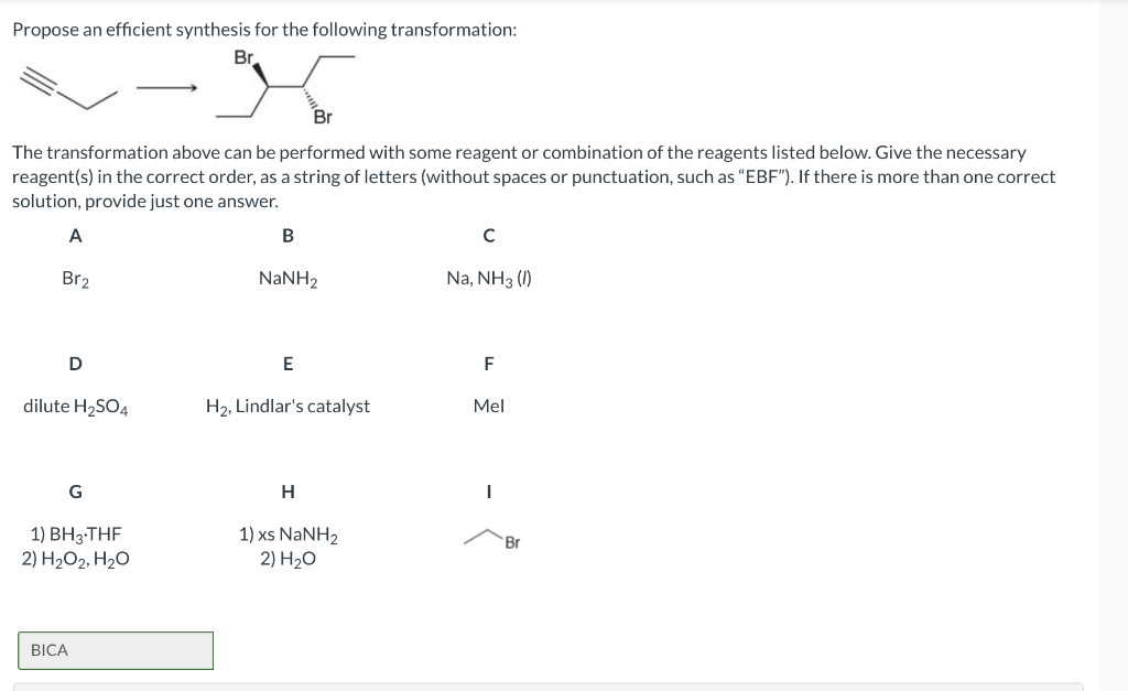 Solved Propose an efficient synthesis for the following | Chegg.com