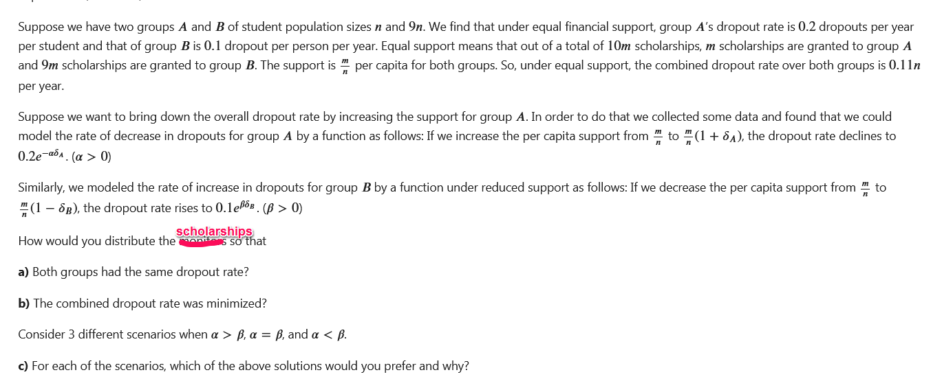 Solved Suppose We Have Two Groups A And B Of Student | Chegg.com