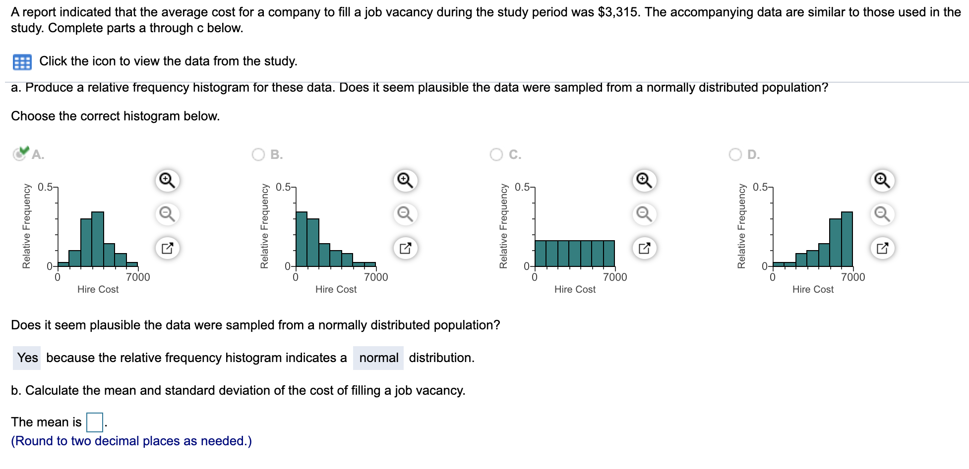 Average store filling cost