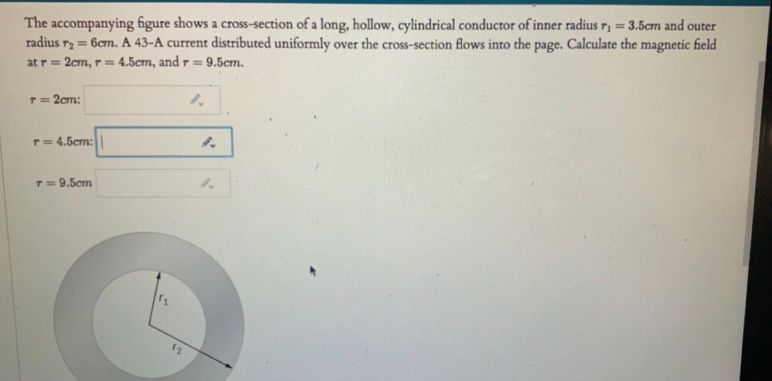 Solved The accompanying figure shows a cross-section of a | Chegg.com
