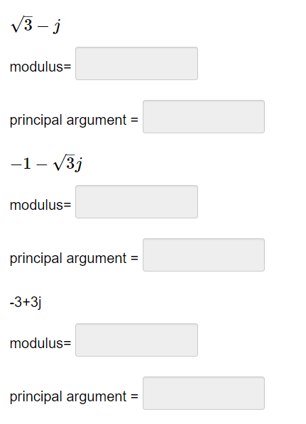 Solved Find the absolute value and principal argument of the | Chegg.com