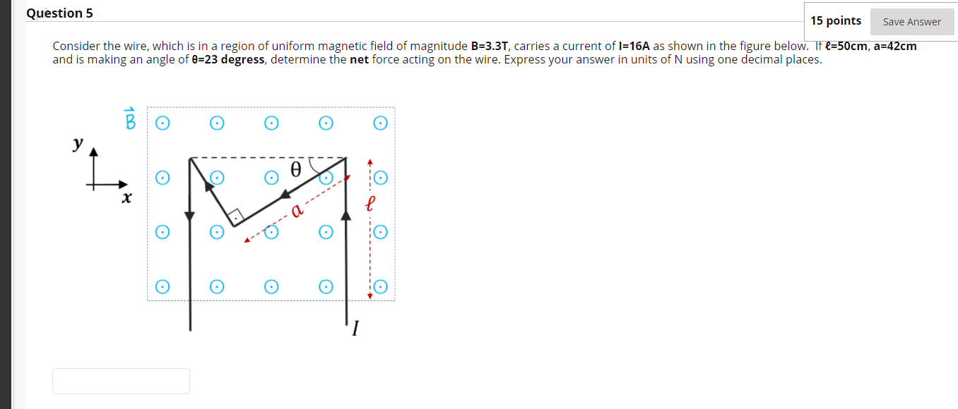 Solved Question 5 15 points Save Answer Consider the wire, | Chegg.com
