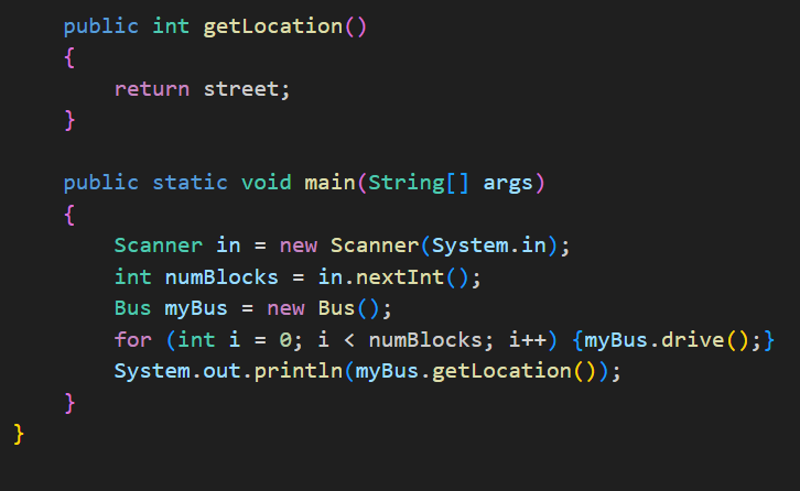 Solved import java.util.Scanner; private int street; private | Chegg.com