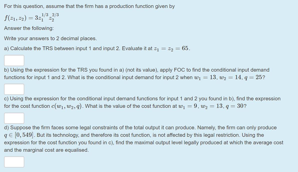 Solved For this question, assume that the firm has a | Chegg.com