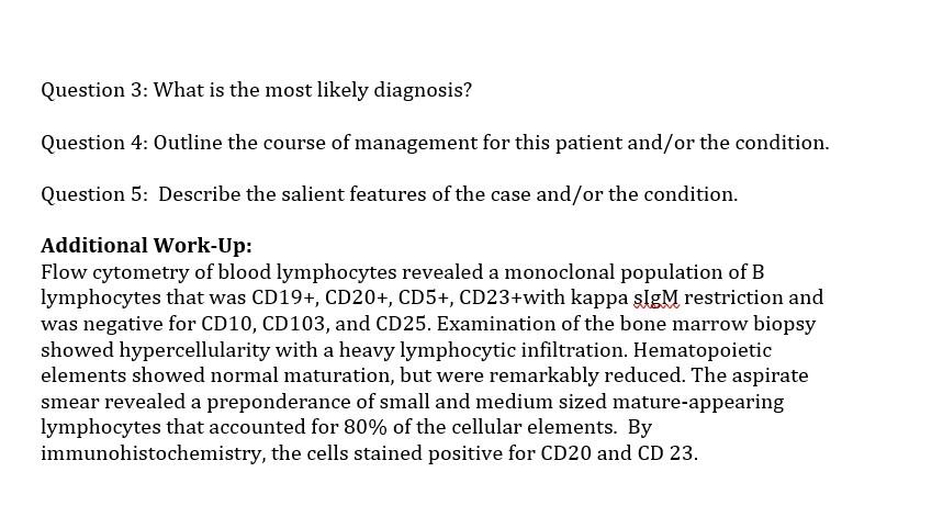 Solved Patient: A 70-year-old Male Visited His Primary Care 