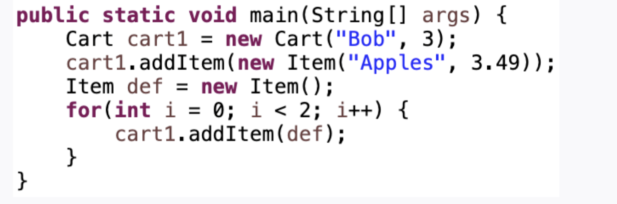 Java draw box and pointer driagfram for main method | Chegg.com