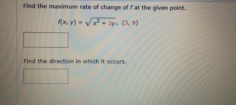 Solved Find the maximum rate of change of f at the given | Chegg.com