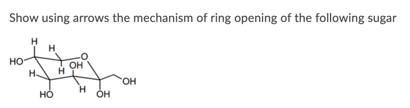 Solved Show using arrows the mechanism of ring opening of | Chegg.com