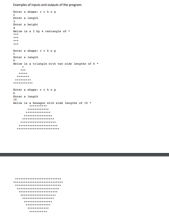 Solved PLEASE MAKE SURE PROGRAM CAN PRODUCE ALL SAMPLE | Chegg.com