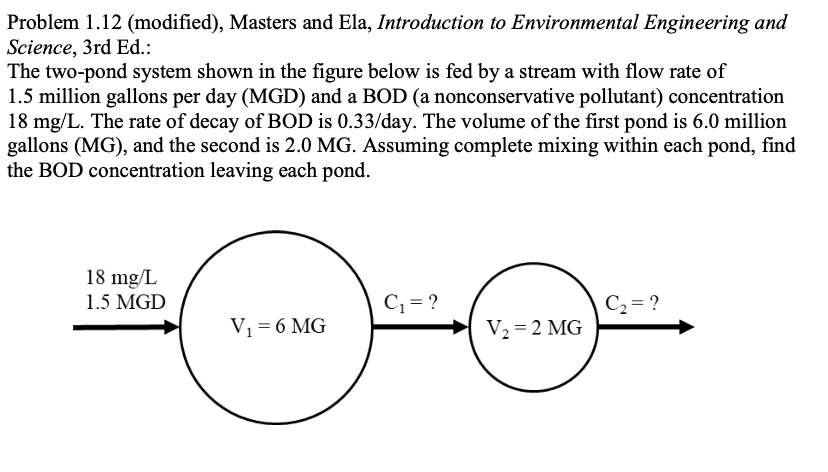 Solved Problem 1.12 (modified), Masters and Ela, | Chegg.com