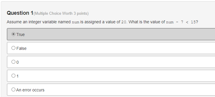 Solved Question 1(Multiple Choice Worth 3 points) Assume an | Chegg.com