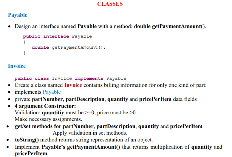 Solved NOTE: Use true encapsulation (design all data fields | Chegg.com