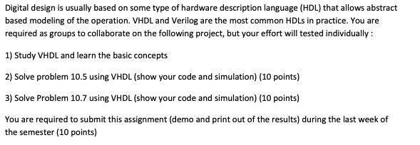 Solved Digital design is usually based on some type of | Chegg.com