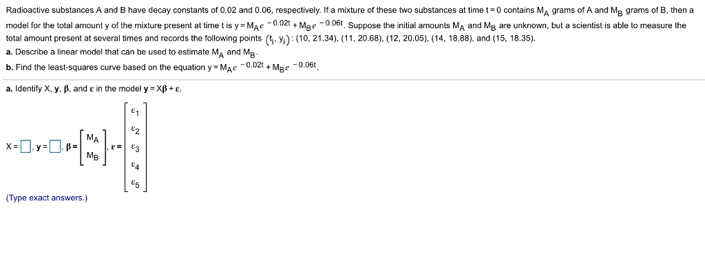 Solved Radioactive Substances A And B Have Decay Constants | Chegg.com