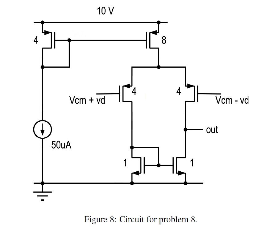 Solved Figure 8: Circuit for problem 8.For this problem and | Chegg.com