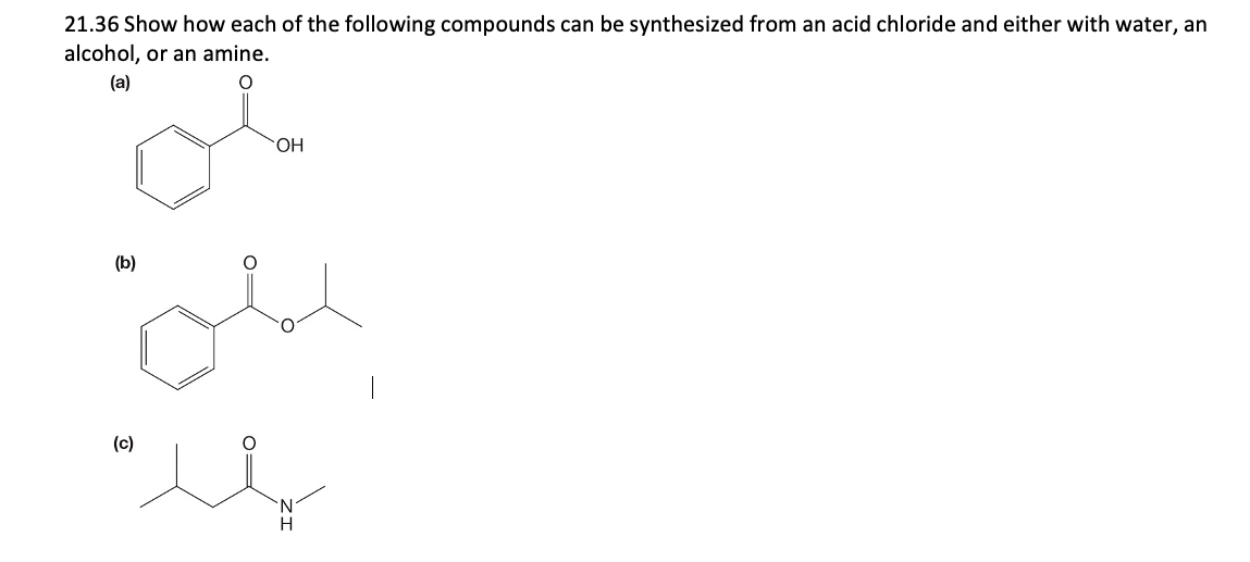 Solved 21.36 Show how each of the following compounds can be | Chegg.com