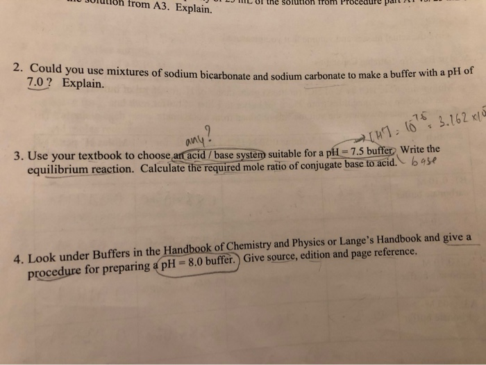 Solved pH and Buffers lab reportPlease help me with question