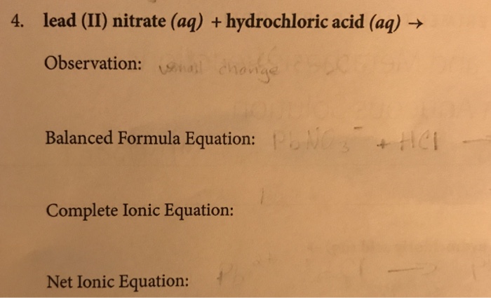 solved-4-lead-ii-nitrate-aq-hydrochloric-acid-aq-chegg