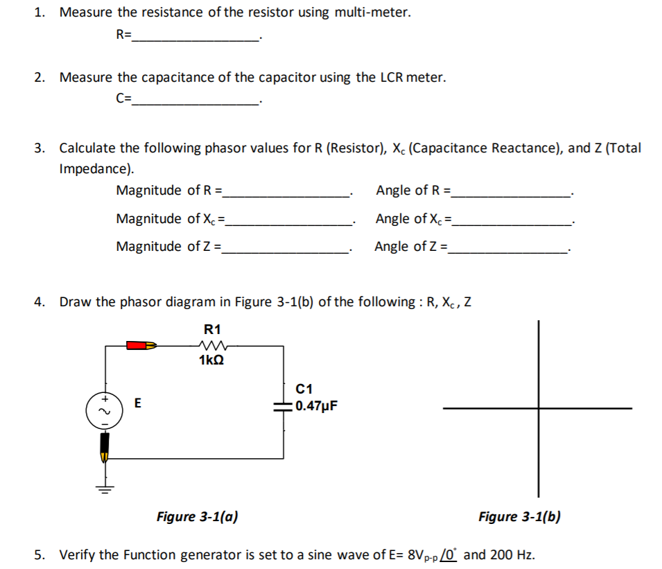 Solved 1 Measure The Resistance Of The Resistor Using Mu Chegg Com