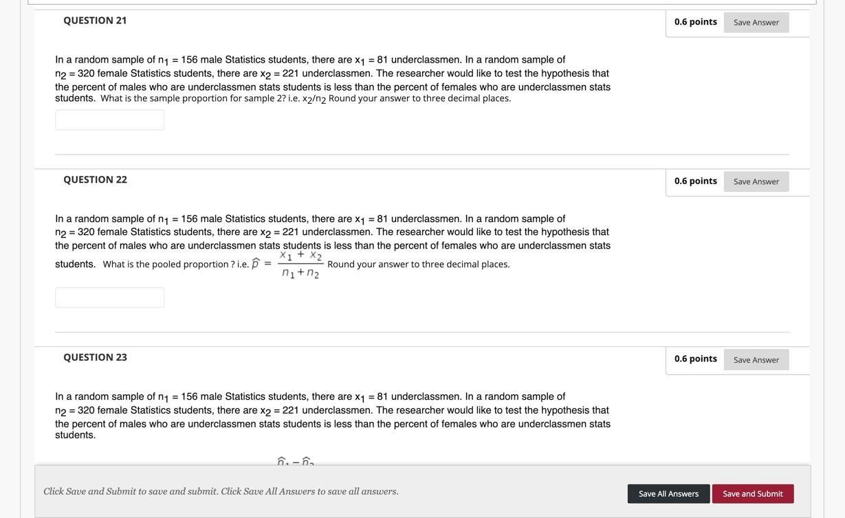 Solved QUESTION 21 0.6 points Save Answer In a random sample | Chegg.com
