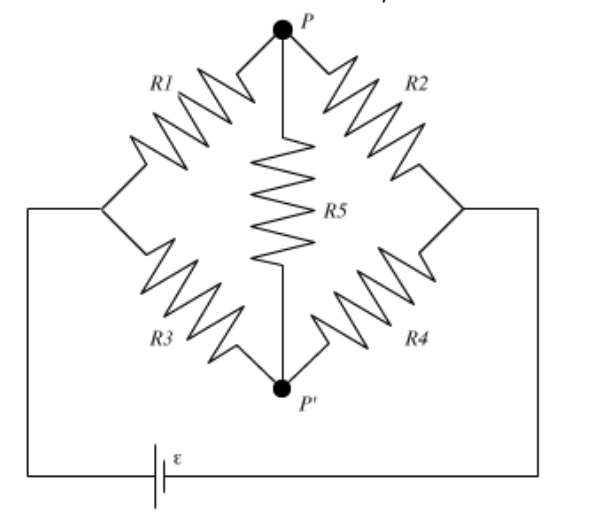 Five resistors with known resistances R1 = | Chegg.com