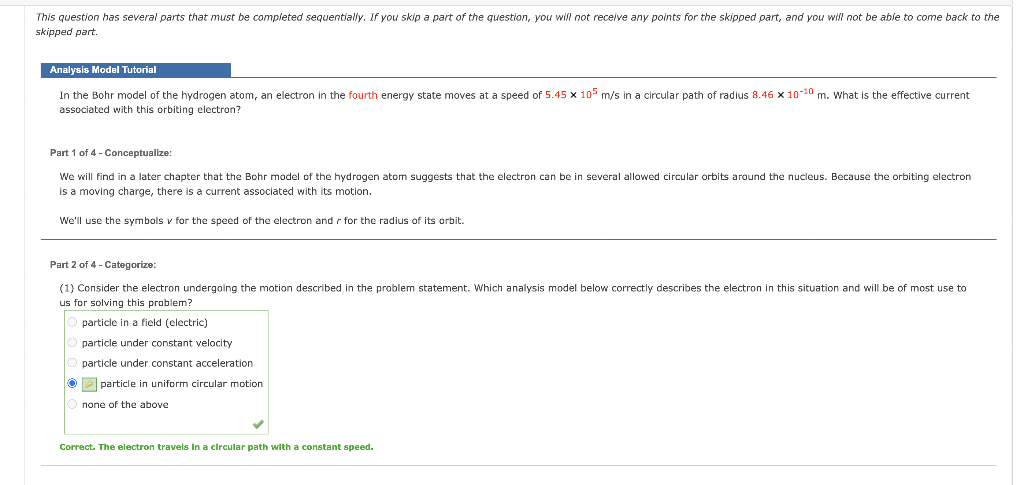 Solved This question has several parts that must be | Chegg.com