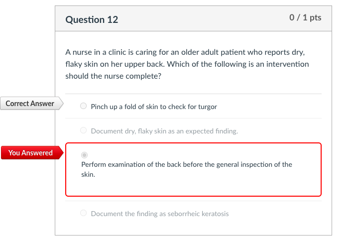 Solved A Nurse In A Clinic Is Caring For An Older Adult | Chegg.com