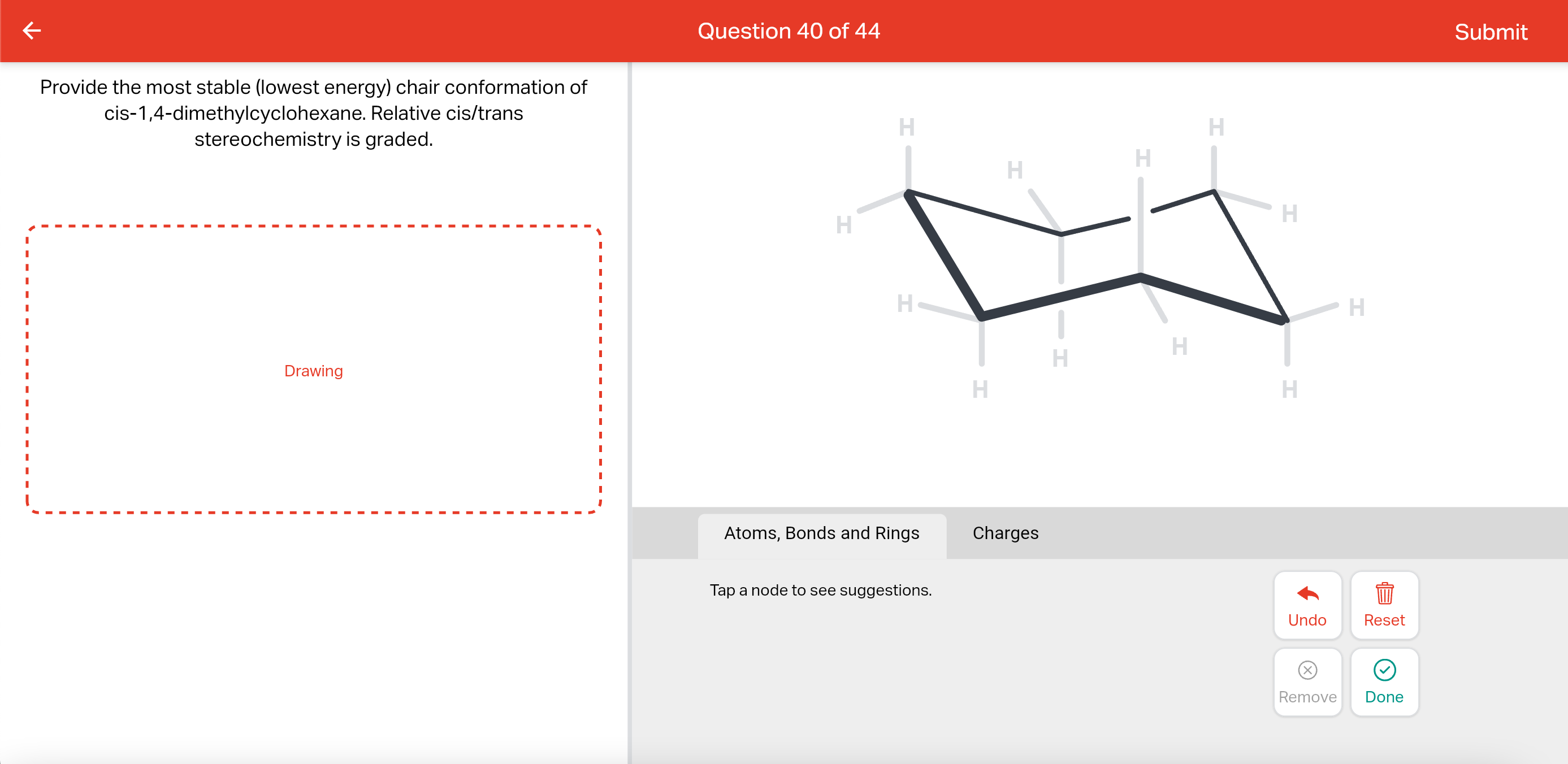 Solved Provide the most stable (lowest energy) chair