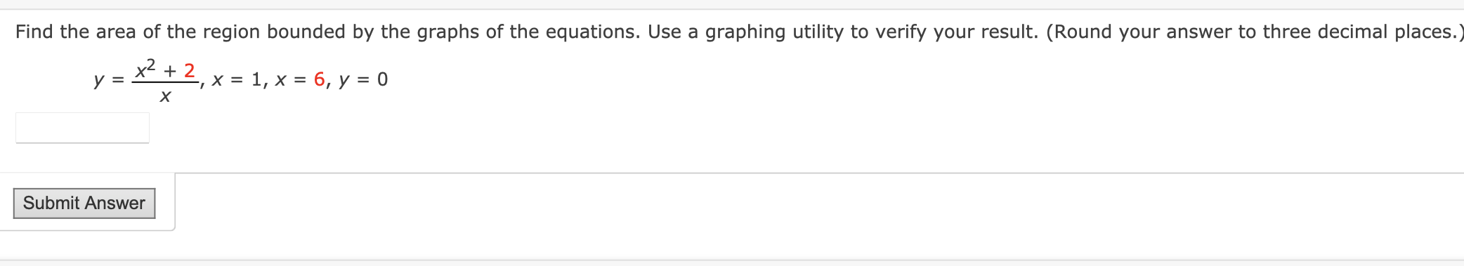 Solved Find the area of the region bounded by the graphs of | Chegg.com