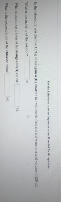 Solved In The Laboratory You Dissolve 199 G Of Manganese 5153