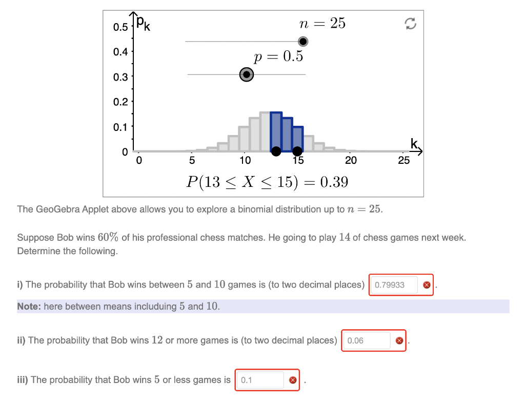 Solved The GeoGebra Applet above allows you to explore a | Chegg.com