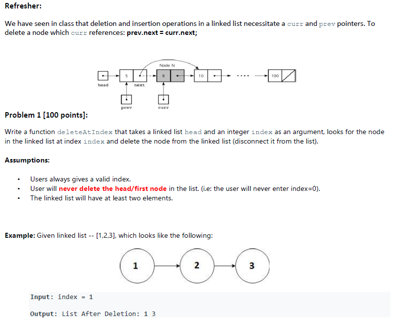 Solved Refresher: We have seen in class that deletion and | Chegg.com