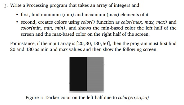 Solved (Java) - Write a program that takes an array of | Chegg.com