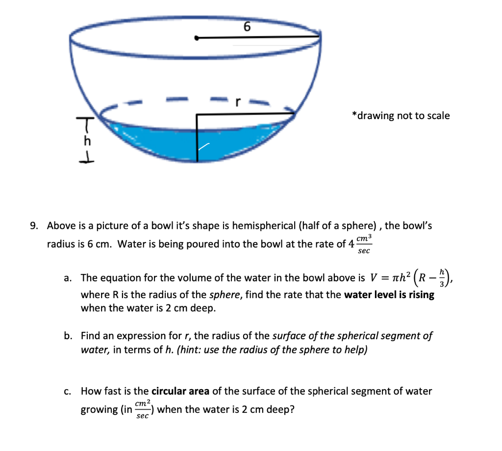 Solved 6 *drawing not to scale Th 9. Above is a picture of a
