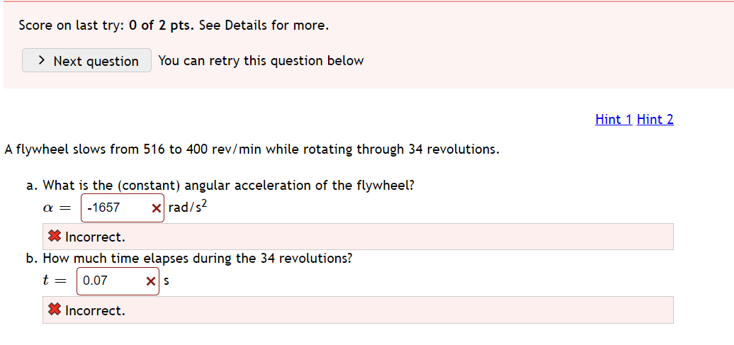 Solved Score on last try: 0 of 2 pts. See Details for more. | Chegg.com