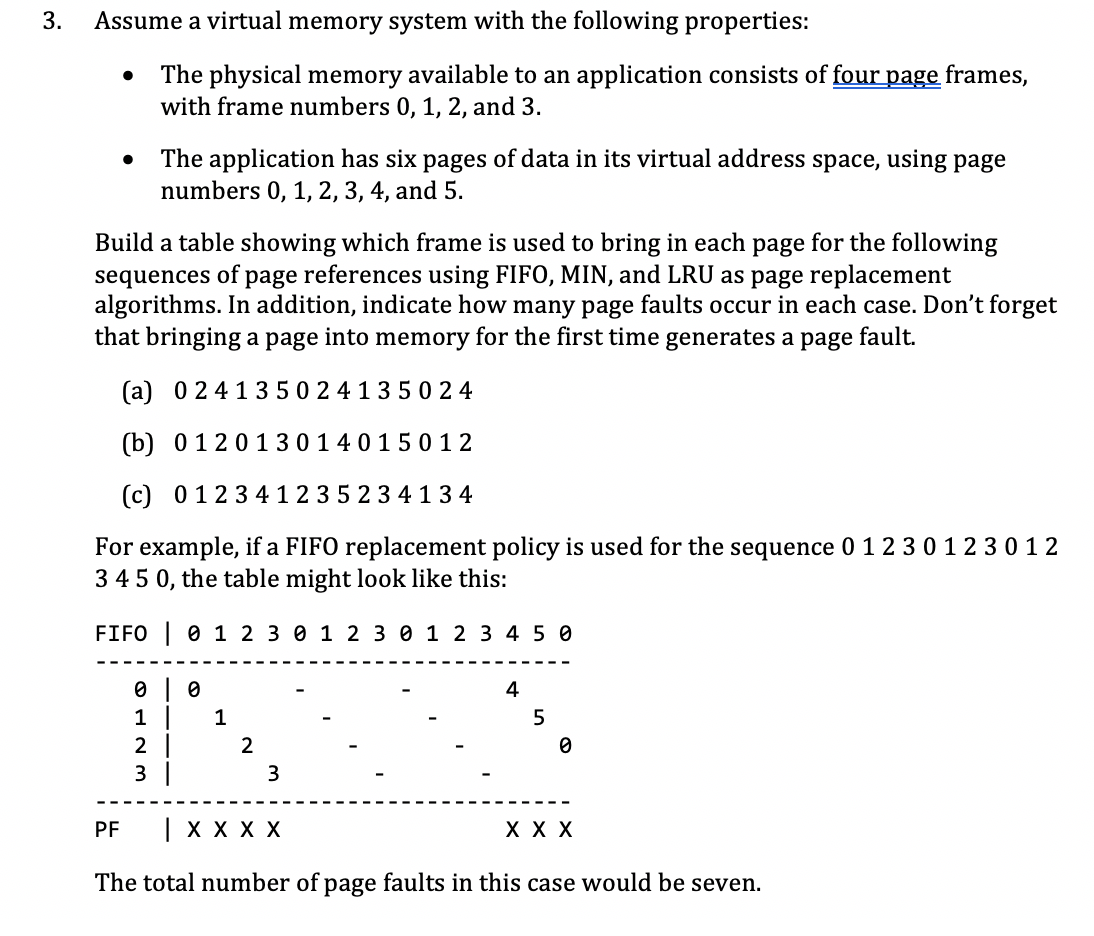 For The Following Problem Assume 1 Kilobyte Kb