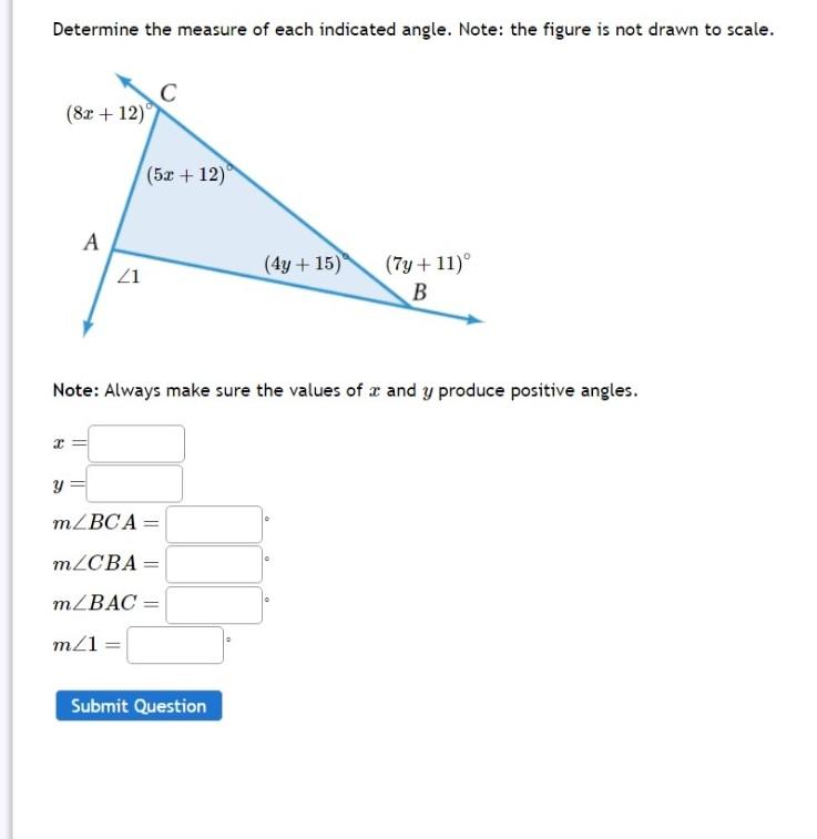 Solved Determine the measure of each indicated angle. Note: | Chegg.com