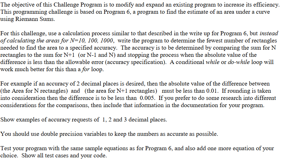 Solved The objective of this Program is to use for loops and | Chegg.com