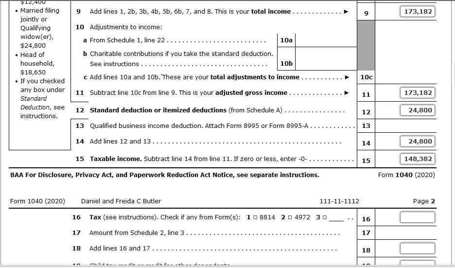 Compute Dan and Freida's 2020 Qualified Dividends and | Chegg.com