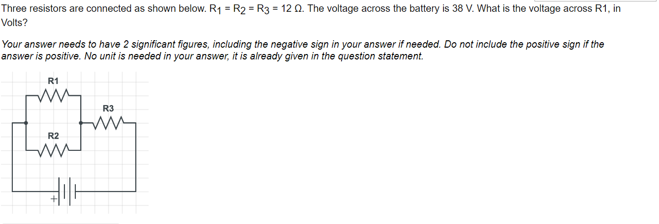 Solved Three Resistors Are Connected As Shown Below. | Chegg.com