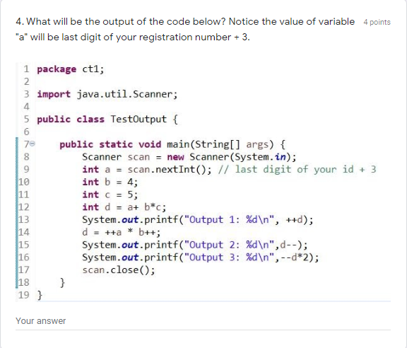 Solved 4. What Will Be The Output Of The Code Below? Notice | Chegg.com